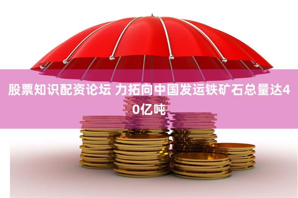 股票知识配资论坛 力拓向中国发运铁矿石总量达40亿吨