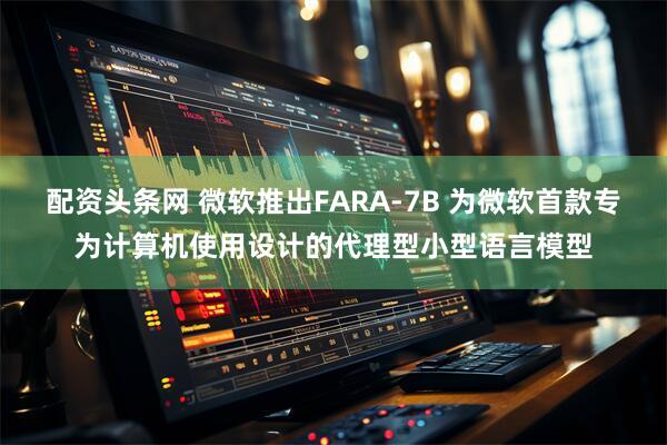 配资头条网 微软推出FARA-7B 为微软首款专为计算机使用设计的代理型小型语言模型