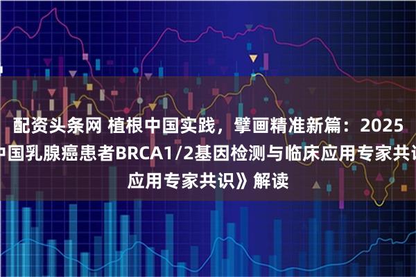 配资头条网 植根中国实践，擘画精准新篇：2025年版《中国乳腺癌患者BRCA1/2基因检测与临床应用专家共识》解读